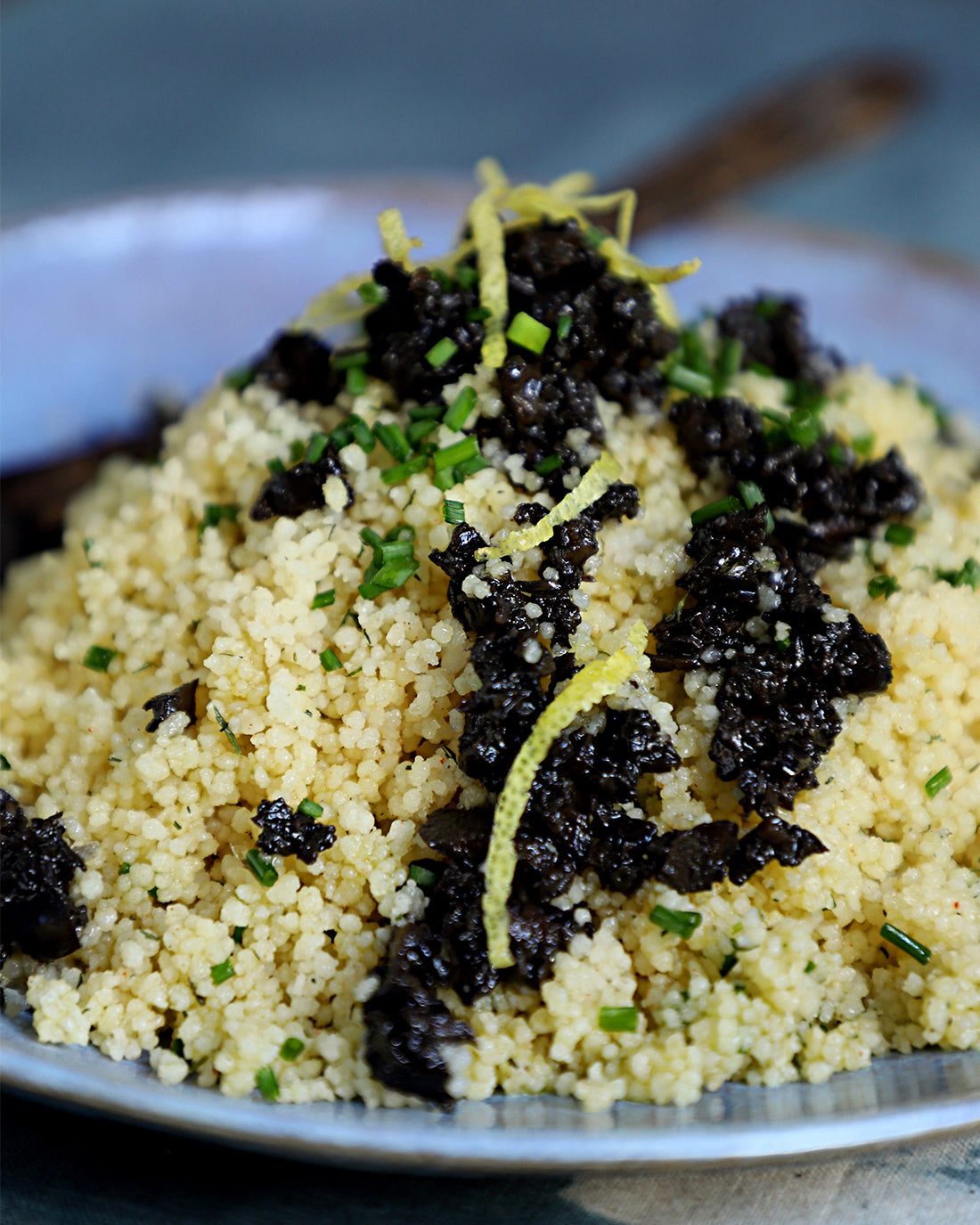 Cous cous con Tapenade Trufado