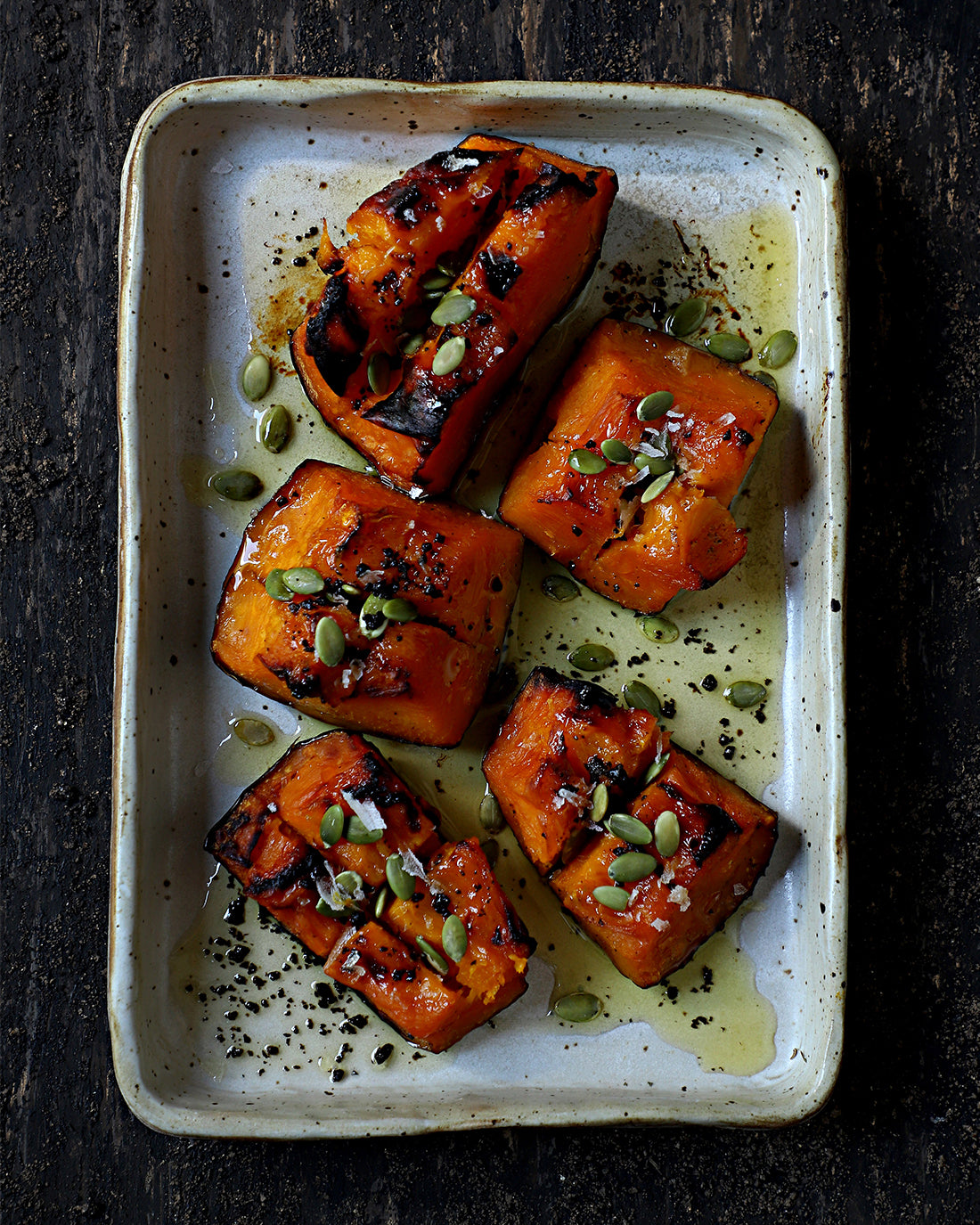 Zapallo asado con Ghee Trufado