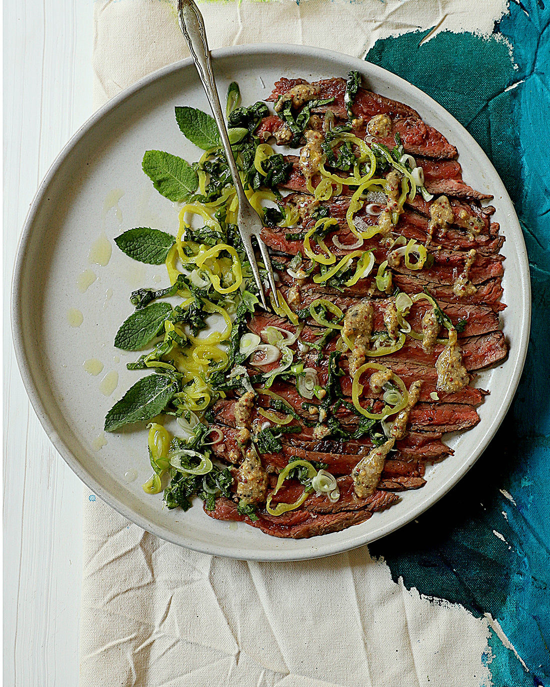 Carpaccio de palanca con Mostaza Trufada