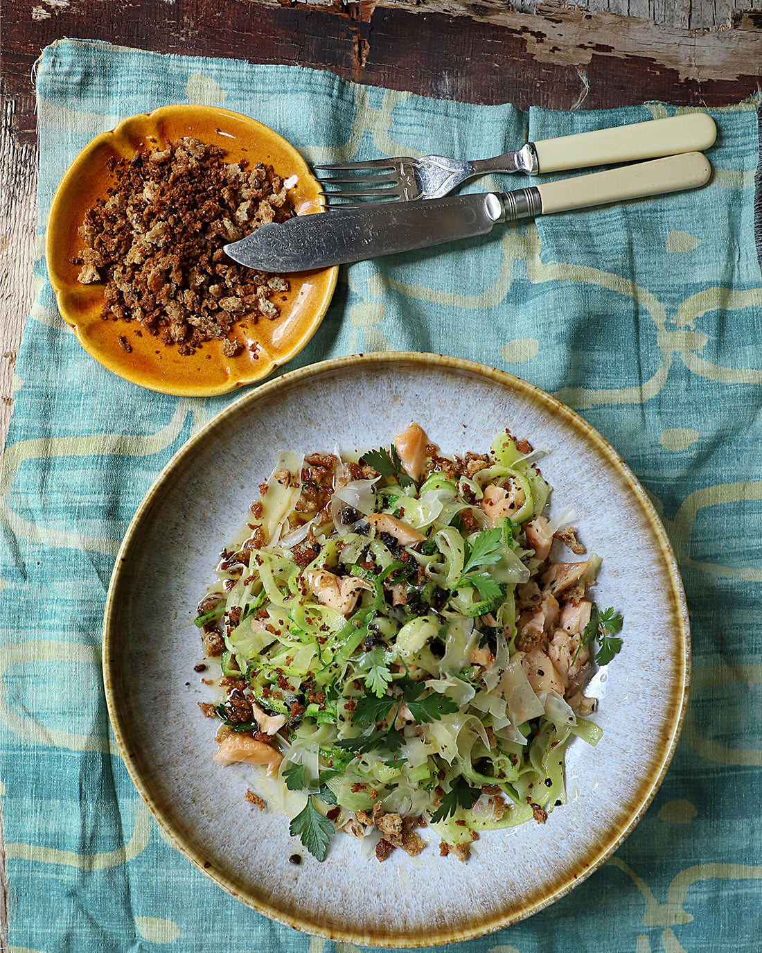 Pasta de zapallito italiano con Ghee Trufado